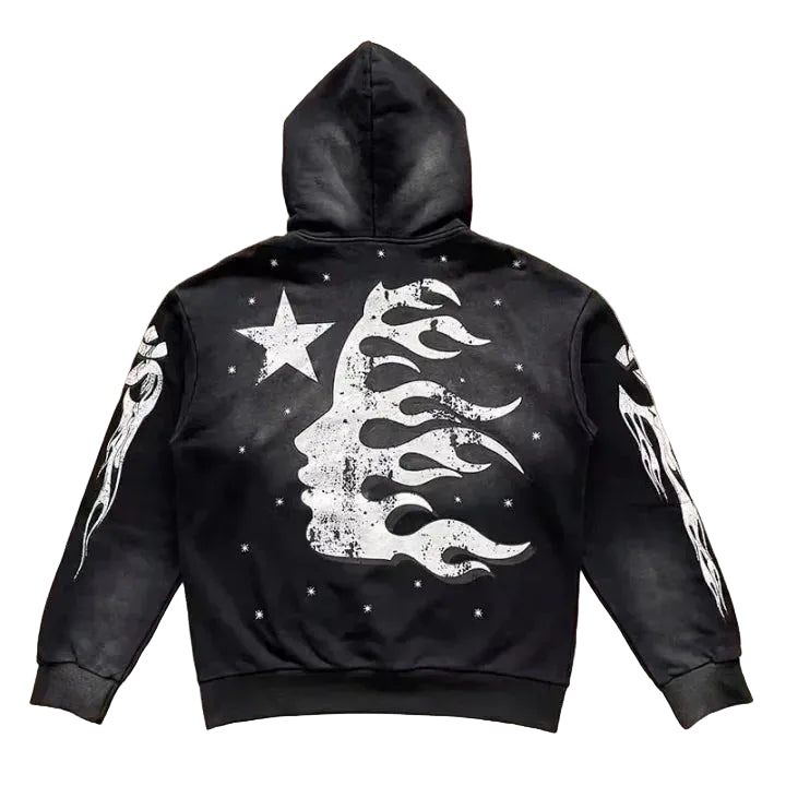 Hellstar Flare Black Flame Broek Hoodie