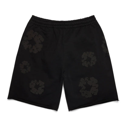 Denim Tears The Cotton Wreath Shorts Chrome Black