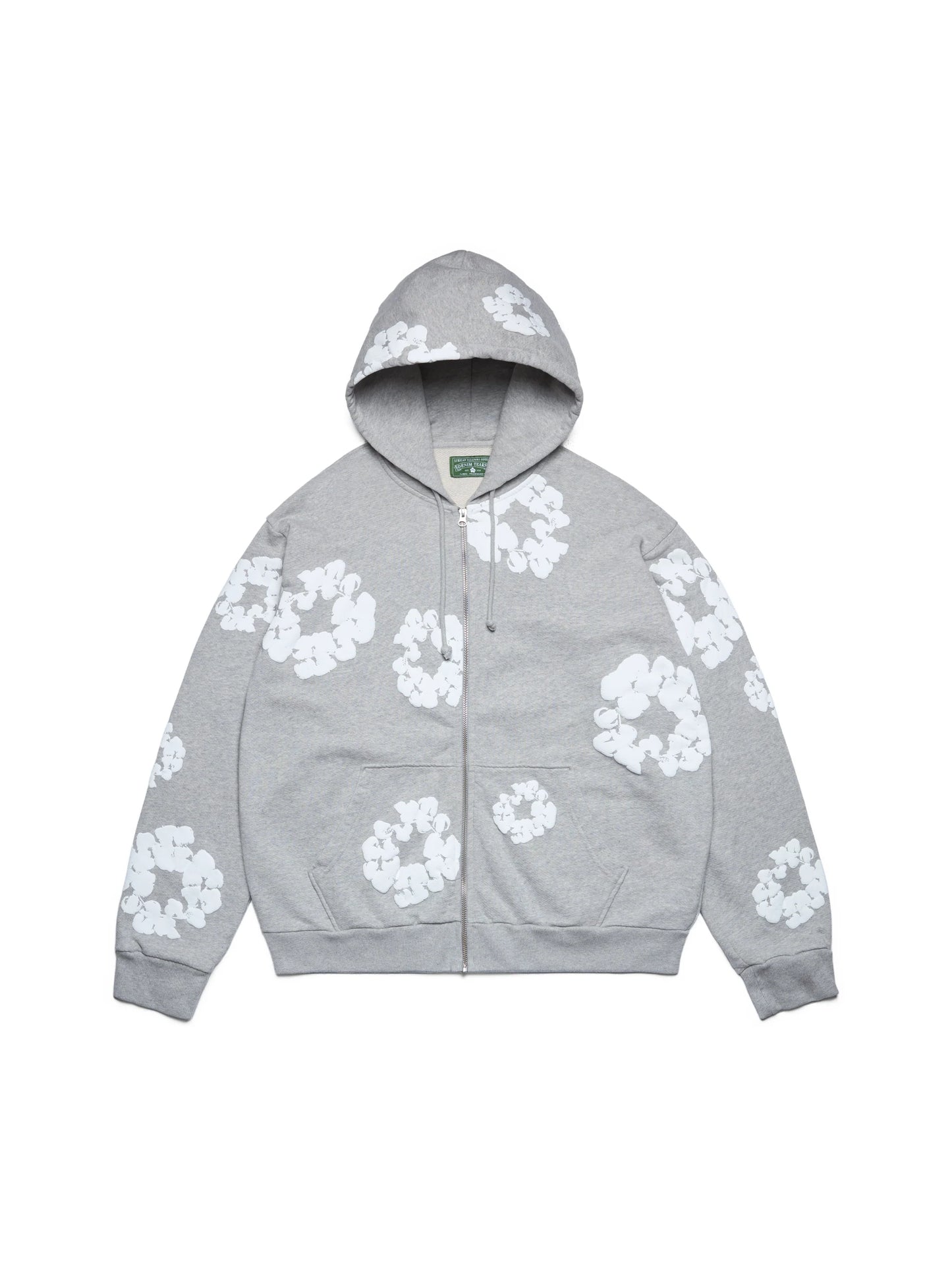 Denim Tears Cotton Wreath Zip Hoodie Black