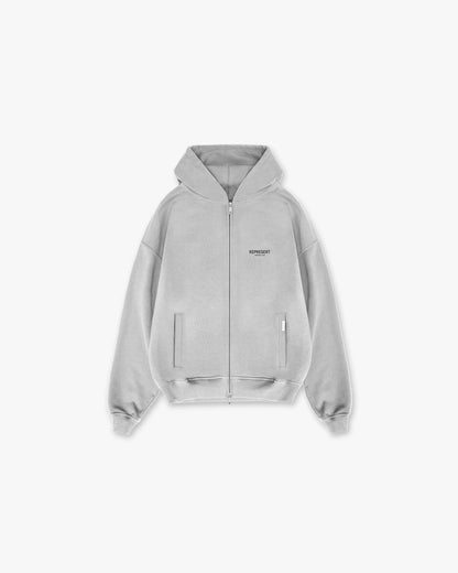 Represent Ownrs Club hoodie Zip-up Ash Grey